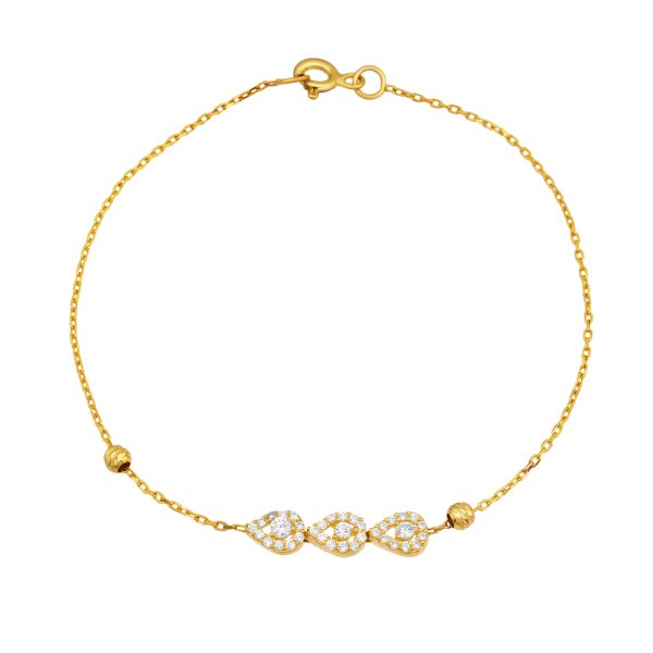 Damla Detaylı Gümüş Bileklik