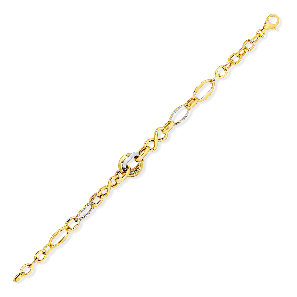 FANTAZİ TAŞLI ALTIN KAPLAMA BİLEKLİK