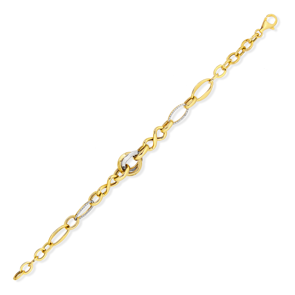 FANTAZİ TAŞLI ALTIN KAPLAMA BİLEKLİK