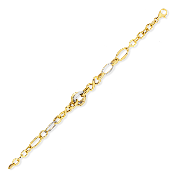 FANTAZİ TAŞLI ALTIN KAPLAMA BİLEKLİK