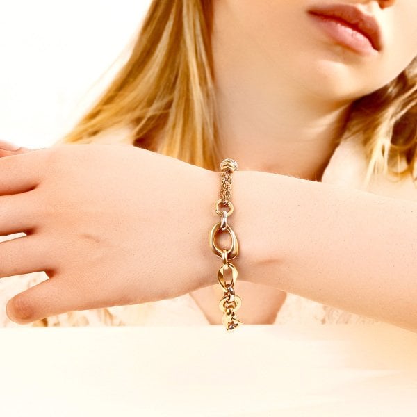 ZİNCİR Ve HALKA DETAYLI BİLEKLİK