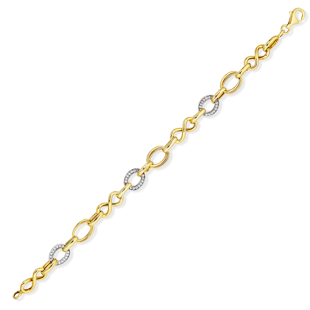 İÇİ BOŞ ZİRKON TAŞLI BİLEKLİK