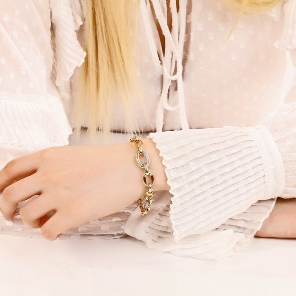 ZİRKON TAŞLI GÜMÜŞ BİLEKLİK