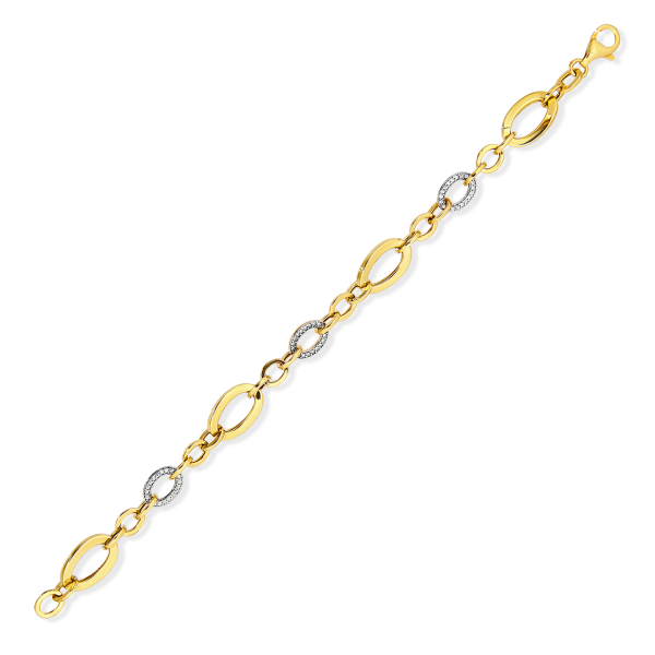 İÇİ BOŞ TAŞLI GOLD BİLEKLİK