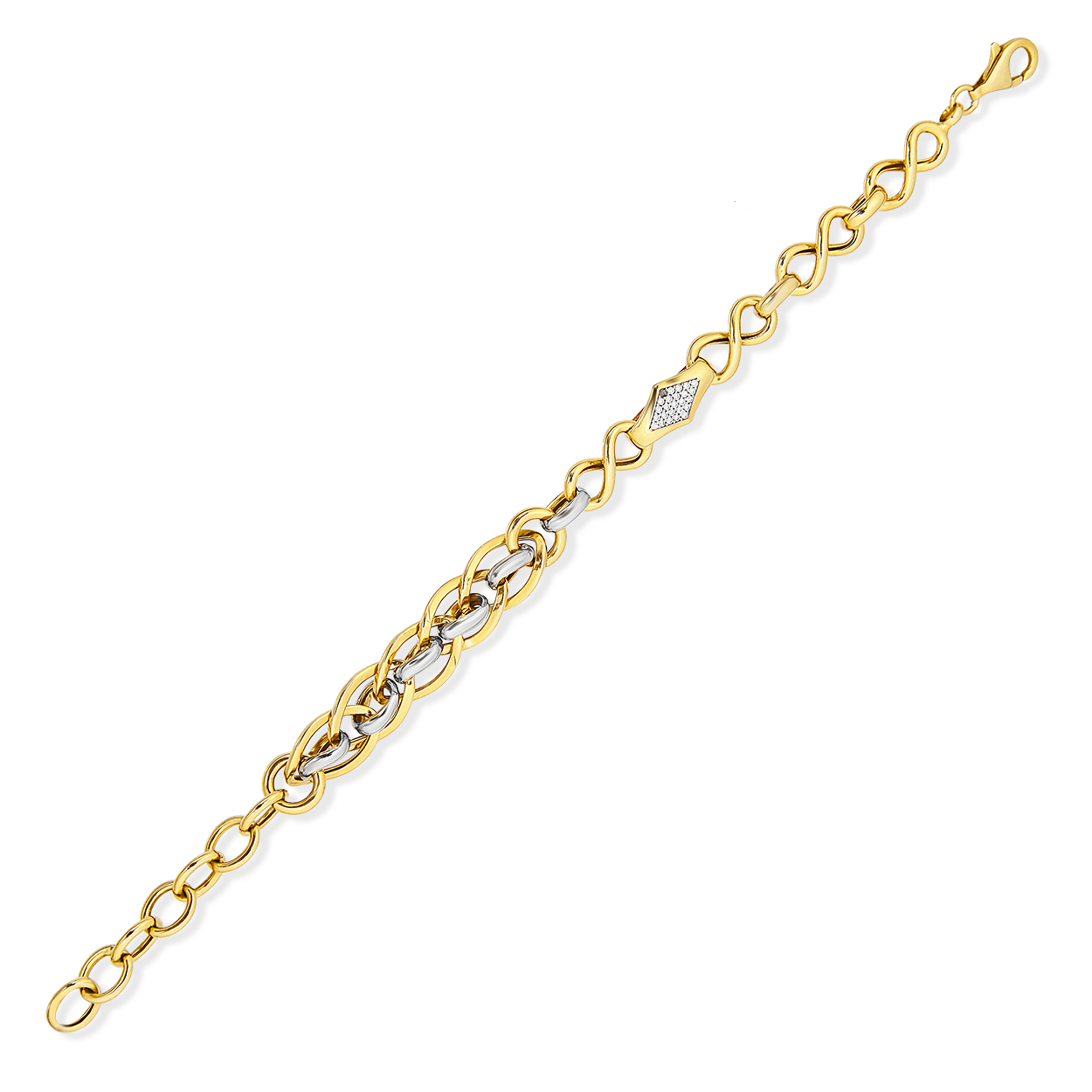 BAKLAVA DESEN & SONSUZLUK FİGÜRLÜ BİLEKLİK