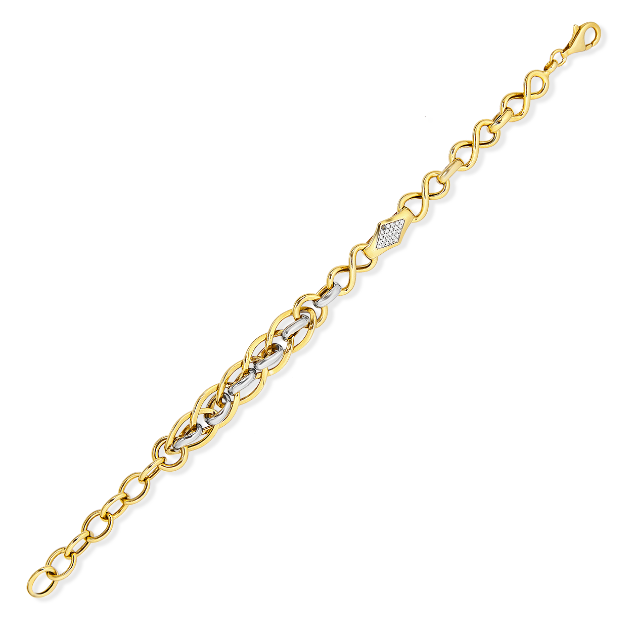 BAKLAVA DESEN & SONSUZLUK FİGÜRLÜ BİLEKLİK