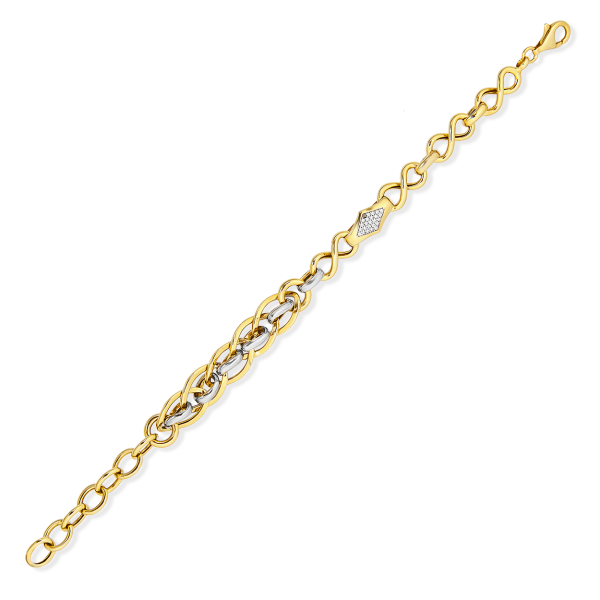 BAKLAVA DESEN & SONSUZLUK FİGÜRLÜ BİLEKLİK