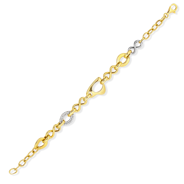 KALP VE HALKA DETAYLI BİLEKLİK