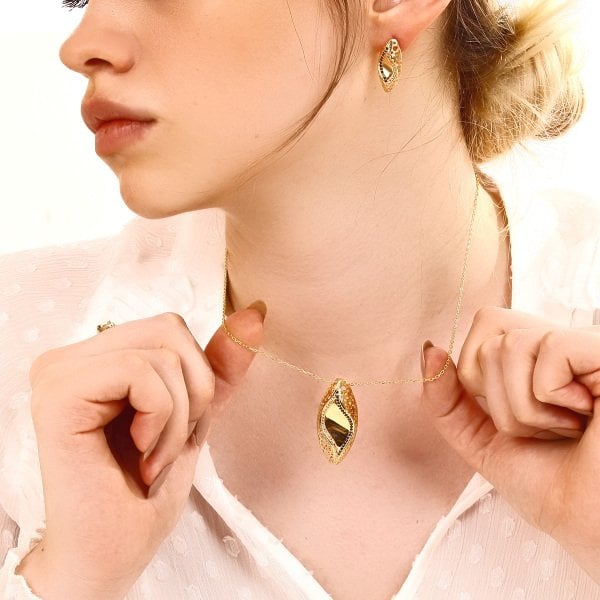 ALTIN KAPLAMA GÜMÜŞ SET