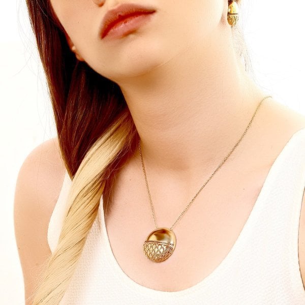 Taşlı Gümüş Kolye