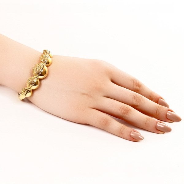 Gümüş Altın Kaplama Bilezik