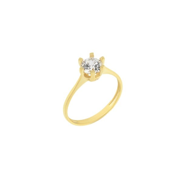 Gümüş Tektaş Yüzük