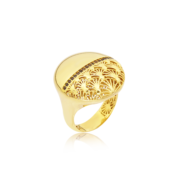 İşleme Detaylı Yüzük