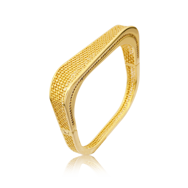 Altın Rengi Gümüş Bilezik