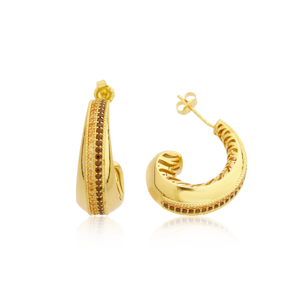 Klasik Model Gold Halka Küpe