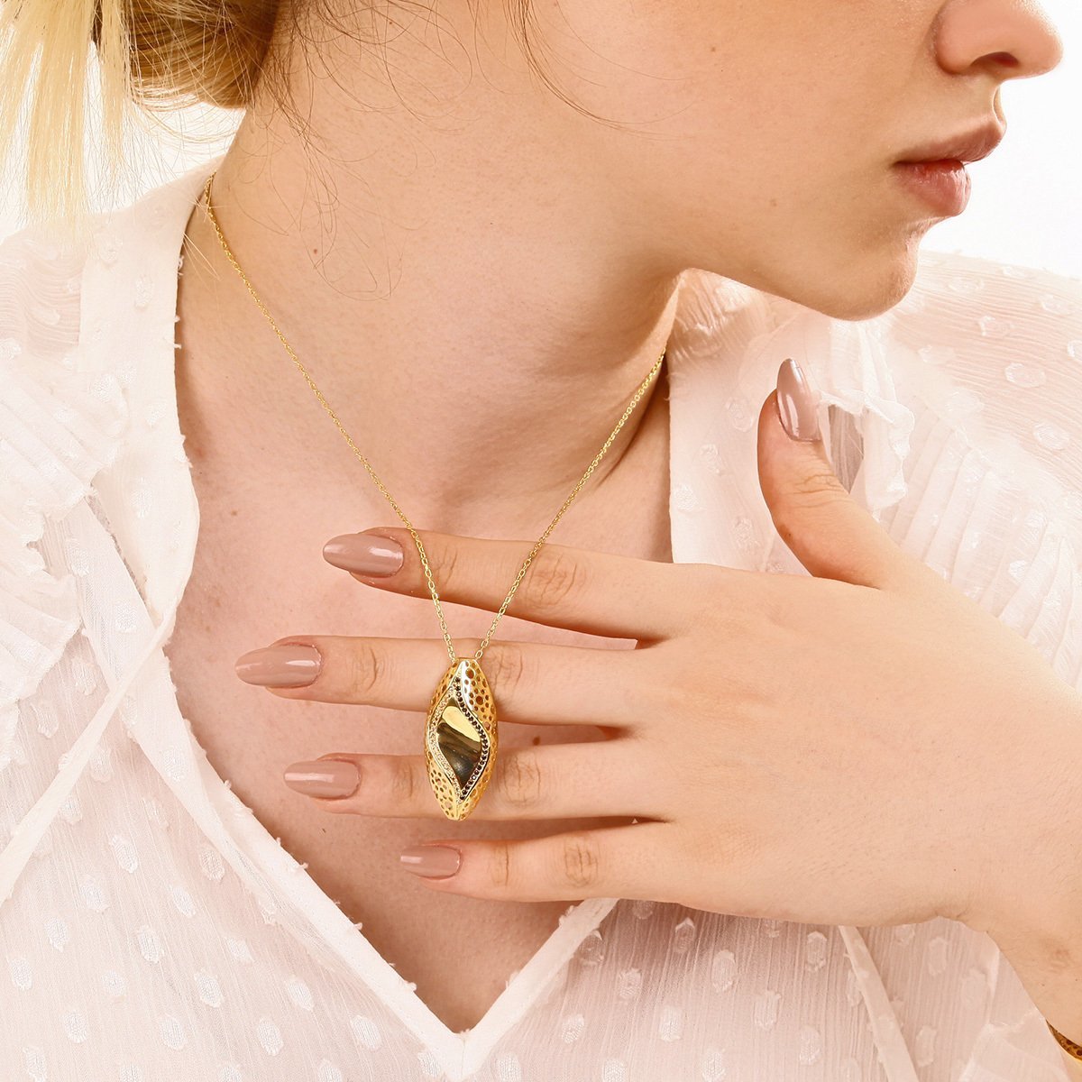 Tasarım Gümüş Kolye