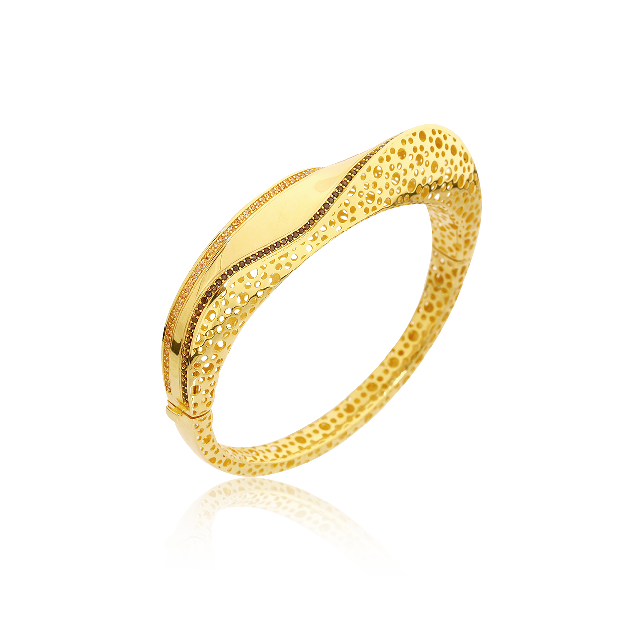 Siyah Taşlı Gümüş Bilezik