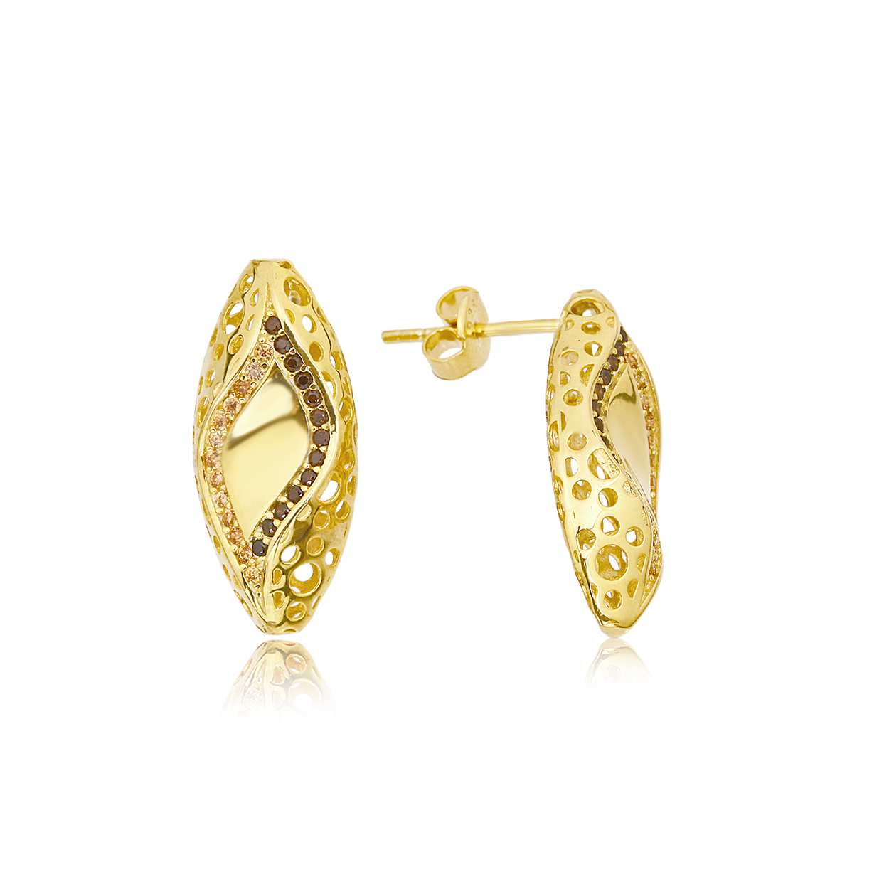 Altın Kaplama Gümüş Küpe