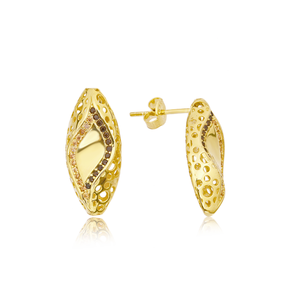 Altın Kaplama Gümüş Küpe