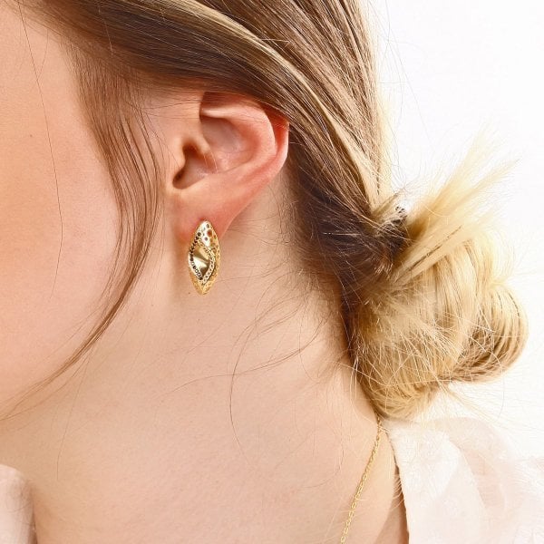 Altın Kaplama Gümüş Küpe