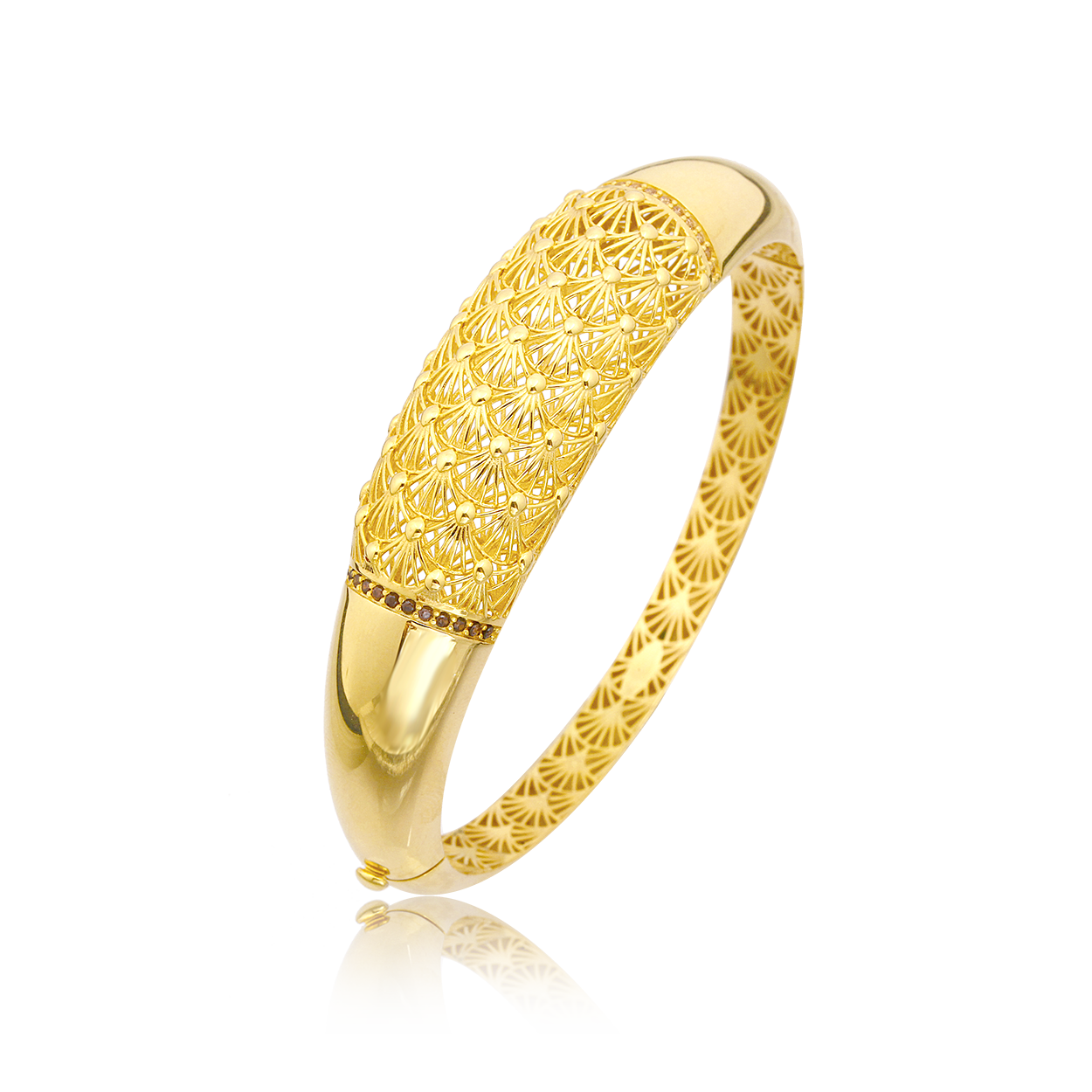 İşleme Detaylı Gümüş Bilezik