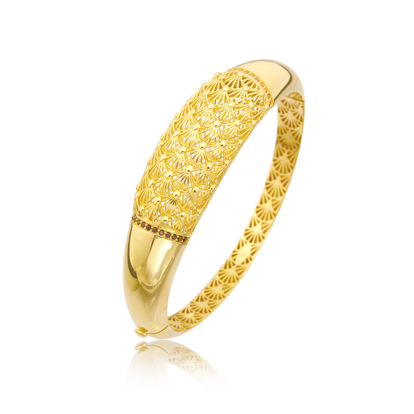 İşleme Detaylı Gümüş Bilezik