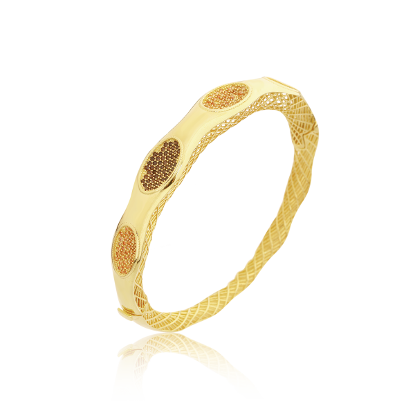 Renkli Taşlı Gümüş Bilezik