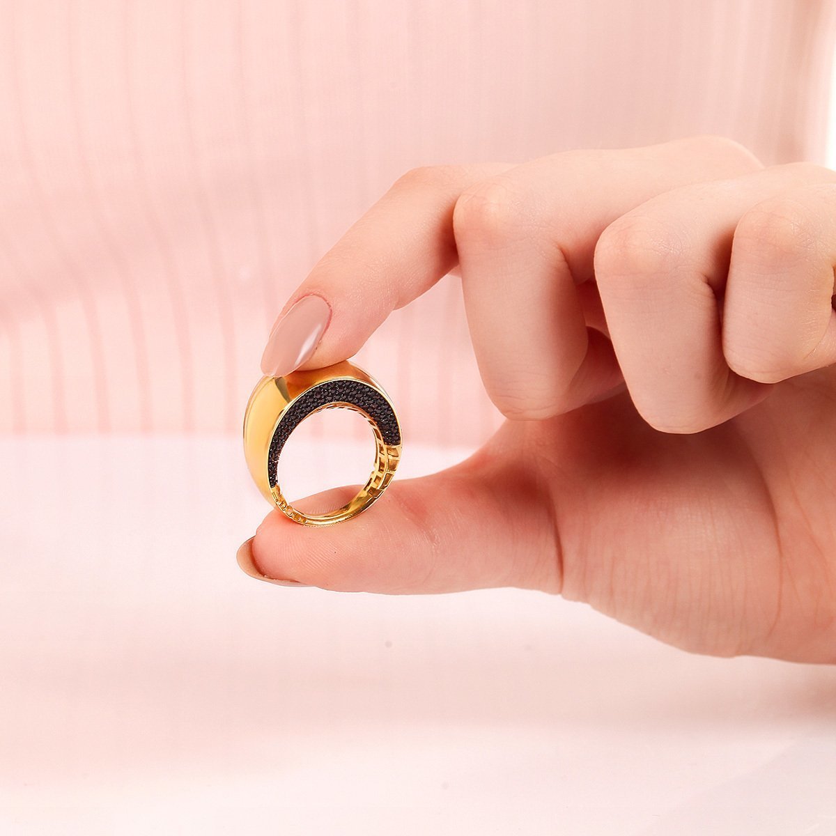 Renkli Taşlı Gümüş Yüzük