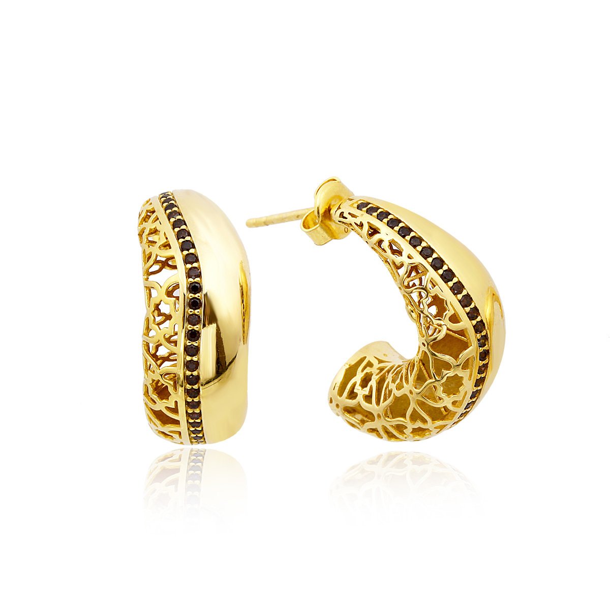 TAŞLI GÜMÜŞ KÜPE