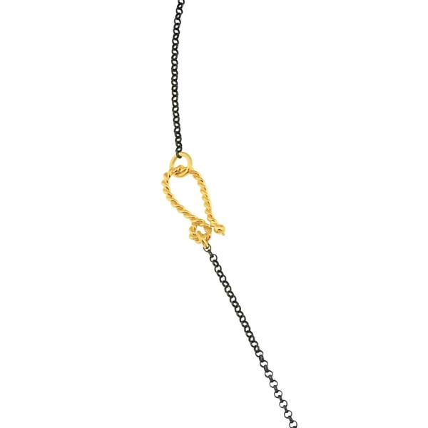 Doğal Firuze Taşlı Gümüş Kolye