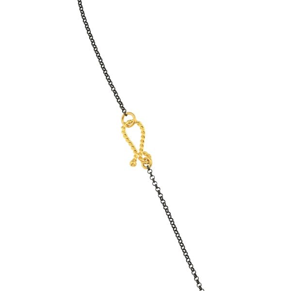 Doğal Safir Taşlı Gümüş Kolye