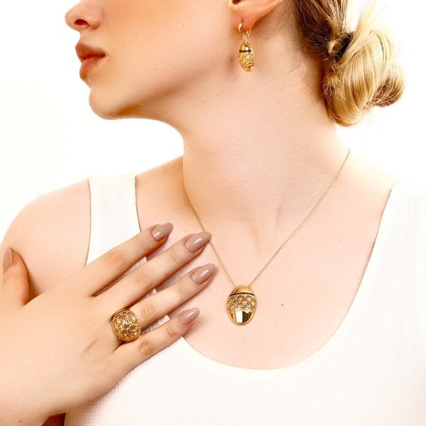 İşleme Detaylı Gümüş Set