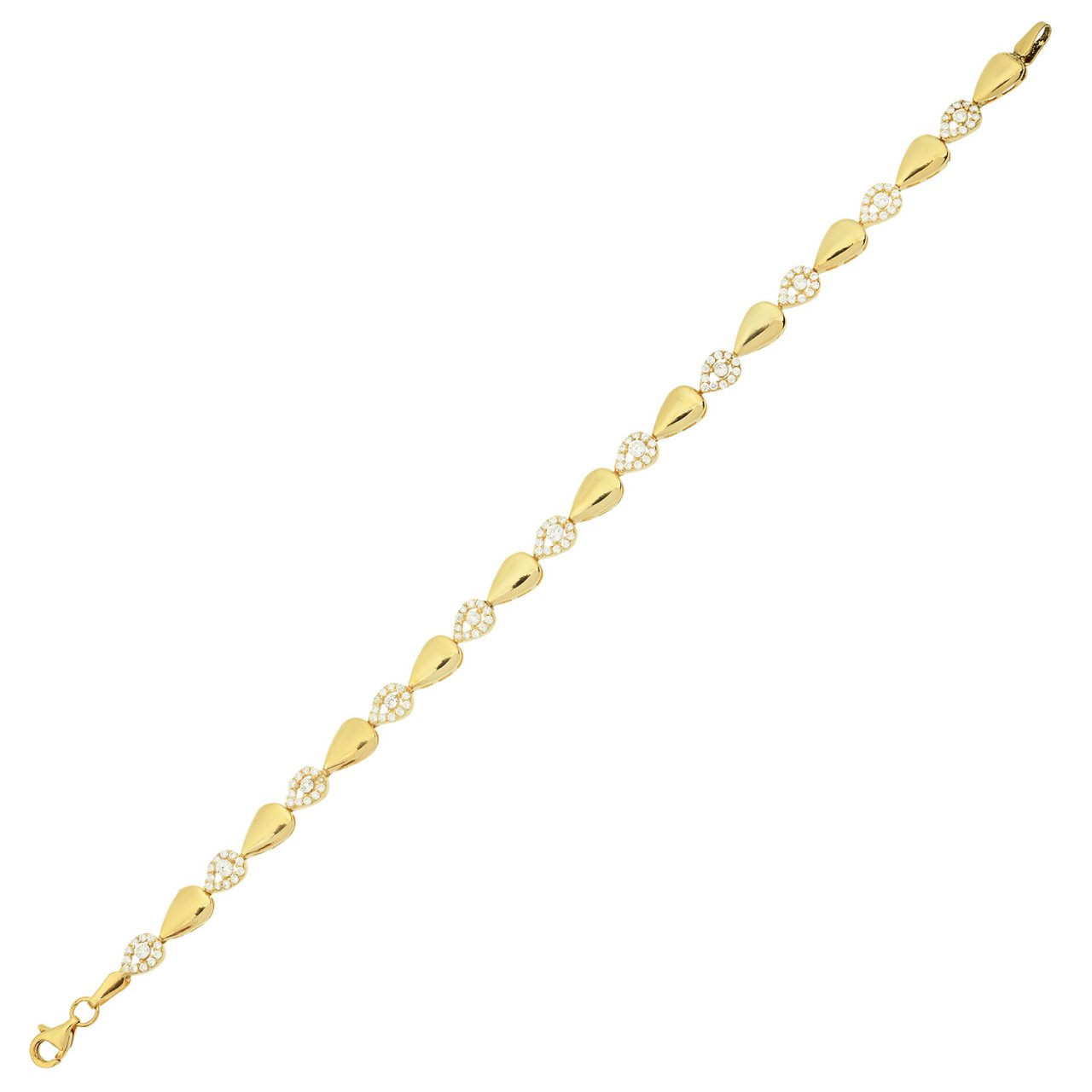 Damla Detaylı Gümüş Bileklik