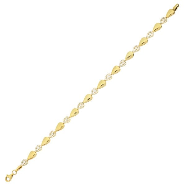 Damla Detaylı Gümüş Bileklik