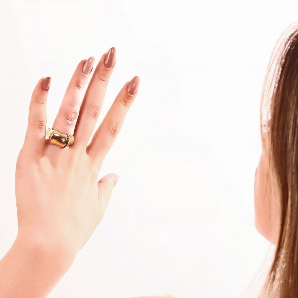 Taş Detaylı Gümüş Yüzük