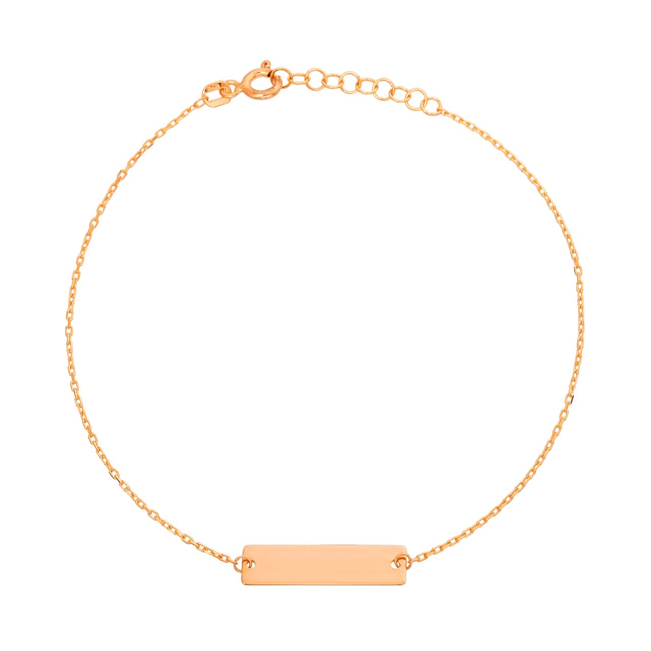 Dikdörtgen Detay Gümüş Bileklik