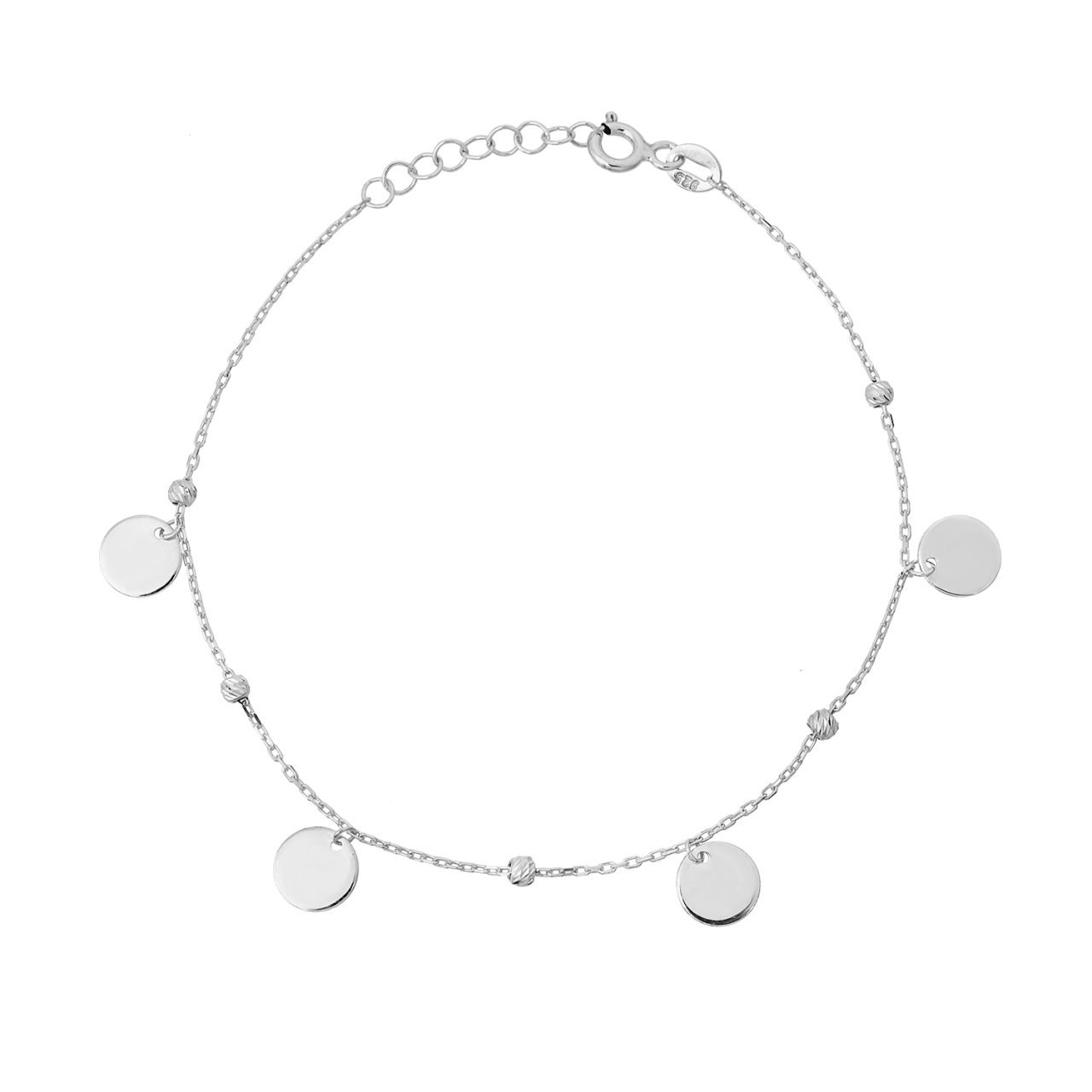 Pullu Gümüş Bileklik