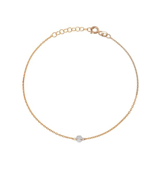 Tektaşlı Gümüş Bileklik