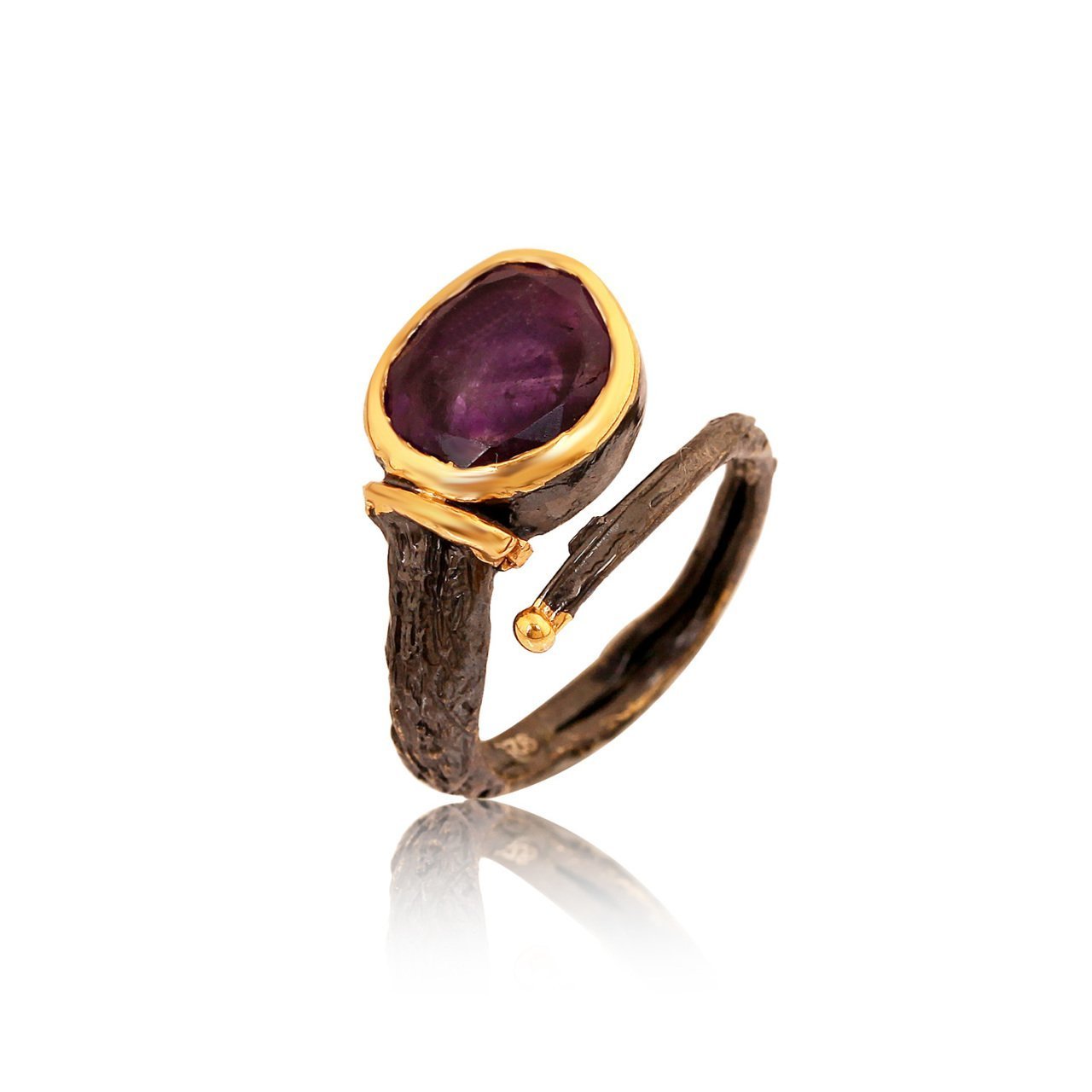 Ametist Taşlı Yüzük