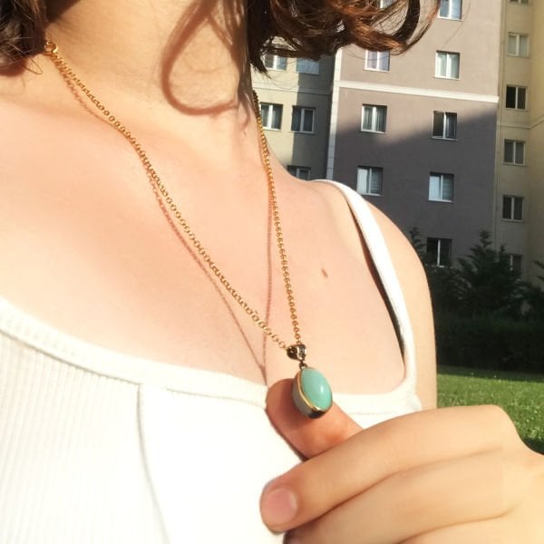 Firuze Taşlı Kolye