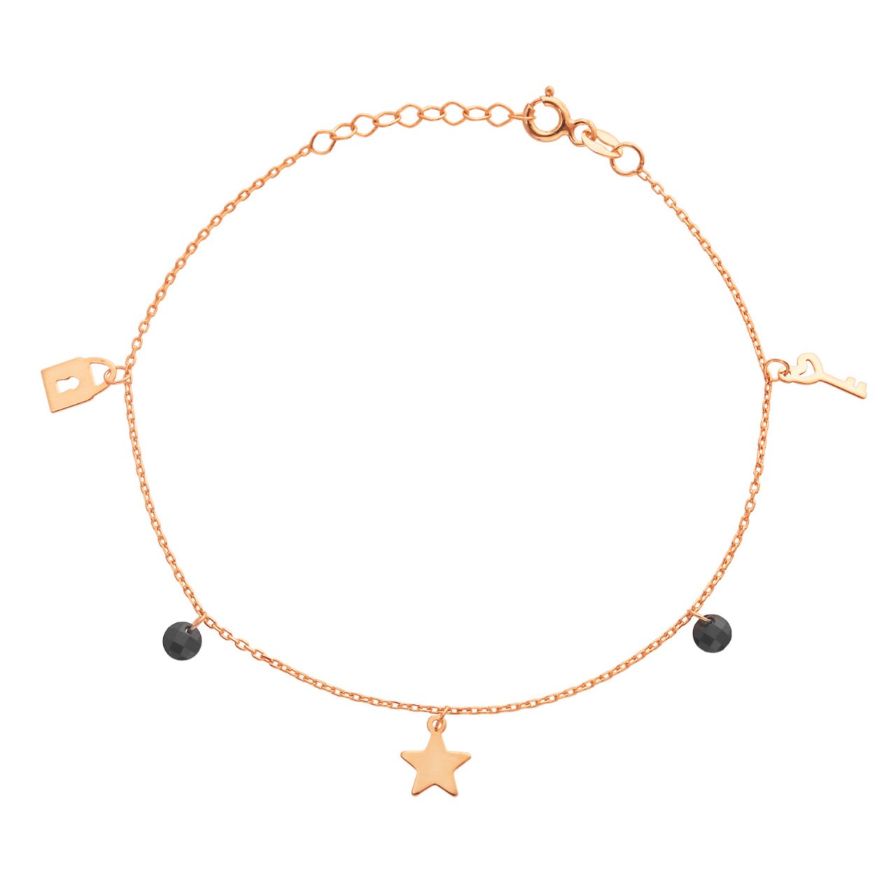 Yıldızlı Oniks Taşlı Bileklik