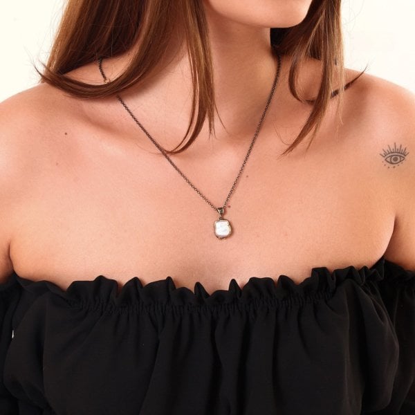 Barok İnci Taşlı Kolye