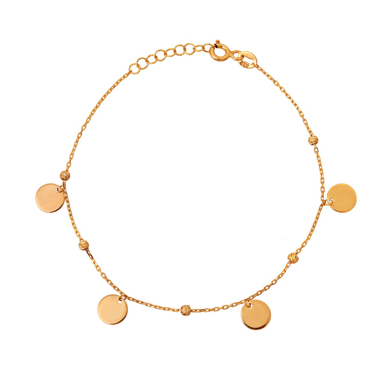 Pullu Gümüş Bileklik