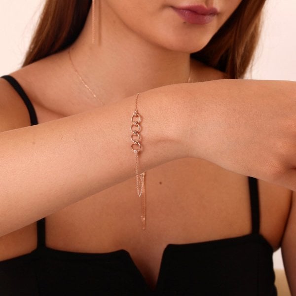 Hafif Model Dorikalı Gümüş Bileklik