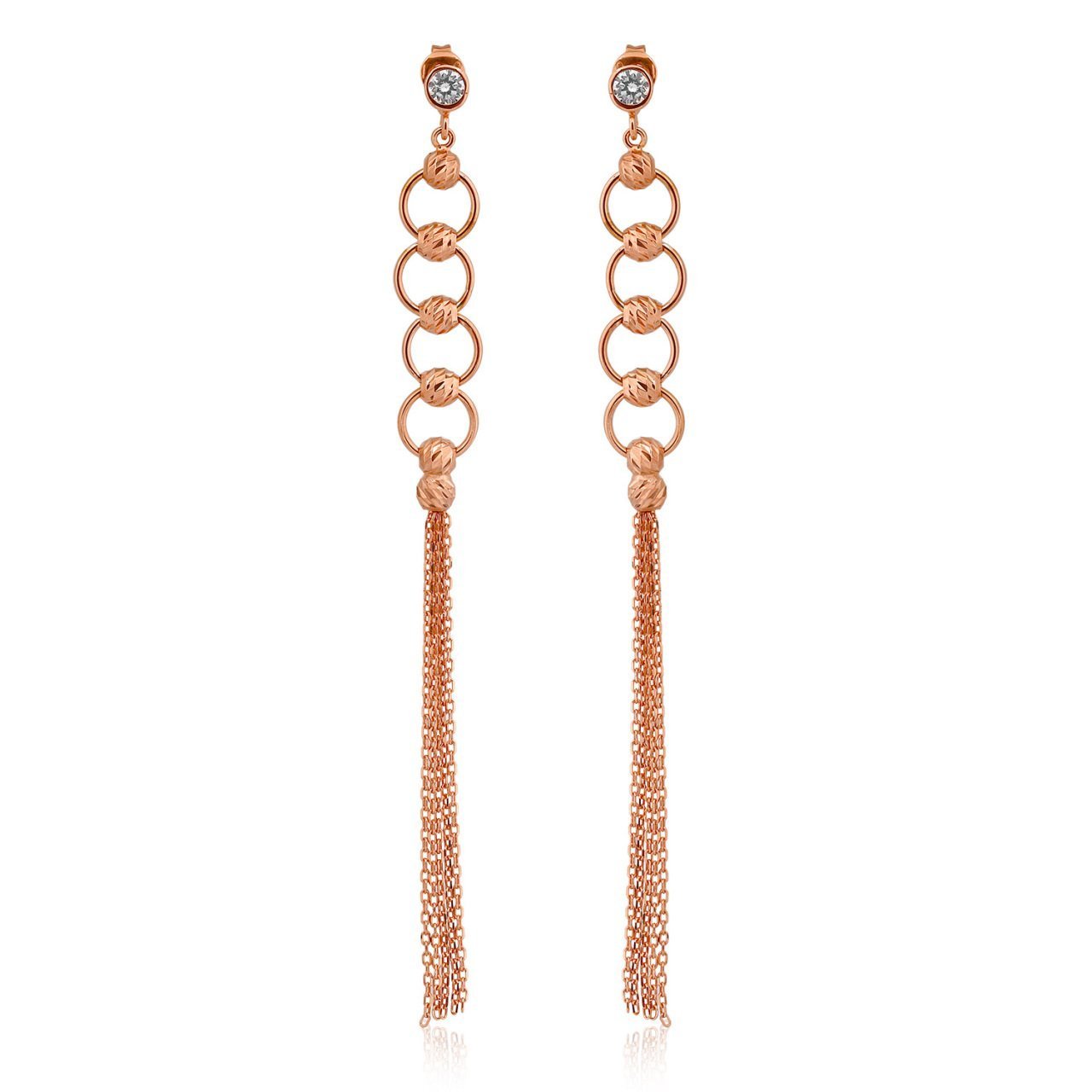 Hafif Model Dorikalı Gümüş Küpe