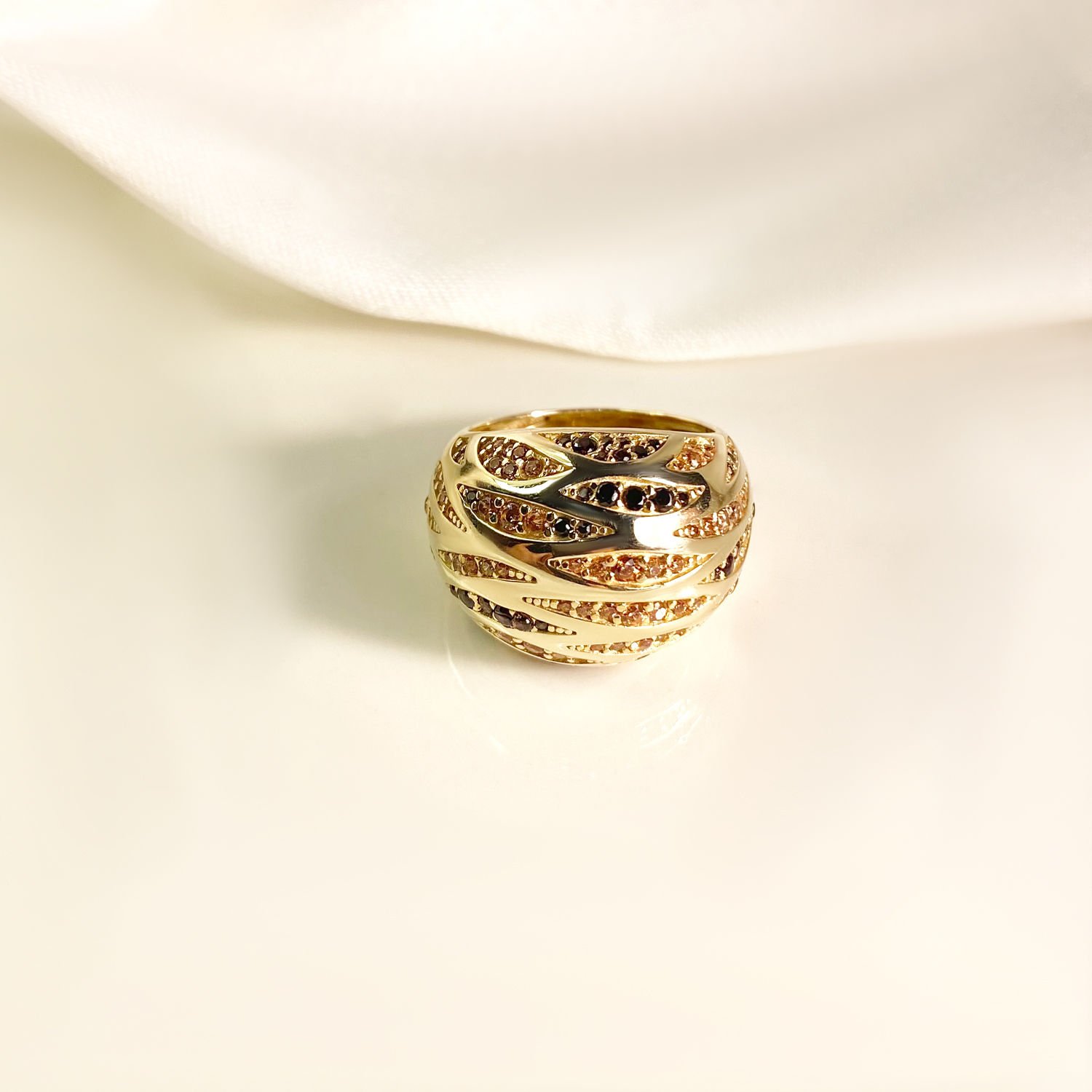 Bombeli Gümüş Yüzük