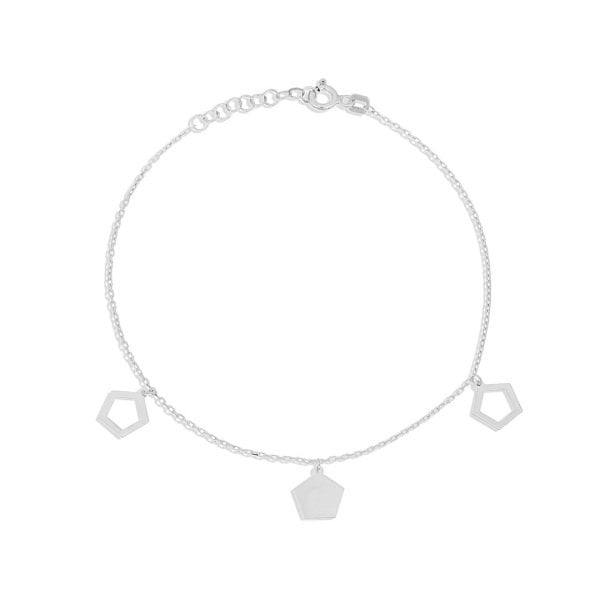 Baklava Figürlü Gümüş Bileklik