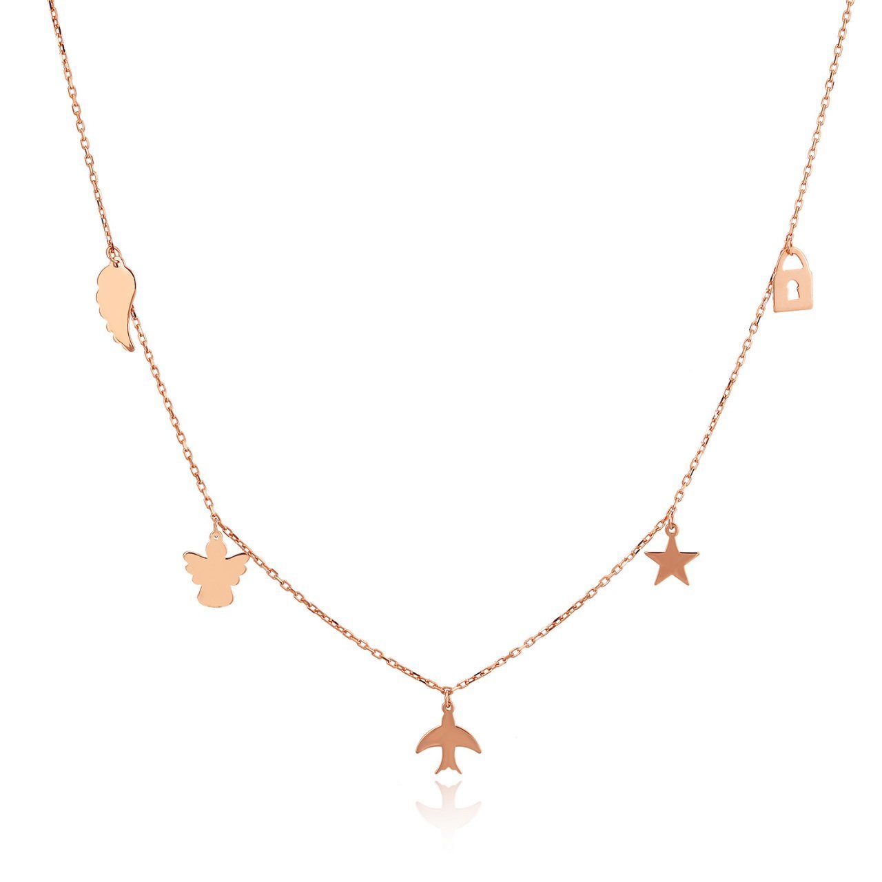 Hafif Model Gümüş Kolye