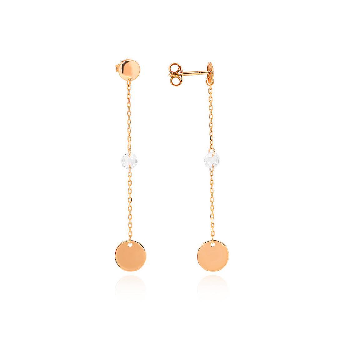 Plakalı Gümüş Küpe