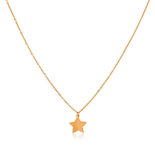 Yıldız Figürlü Sade Kolye